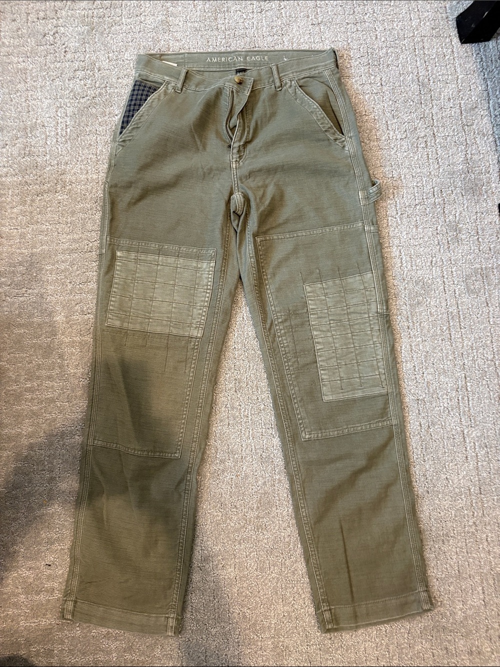 American Eagle Outfitters Olive Green Cargo Utility Pants